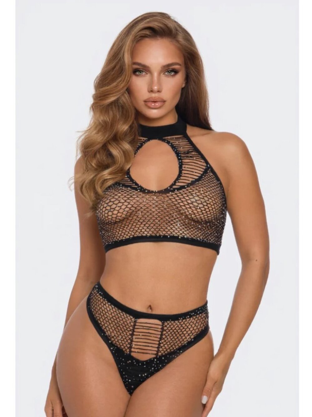 Dazzle With Me 2-Piece Bodystocking Set for Women